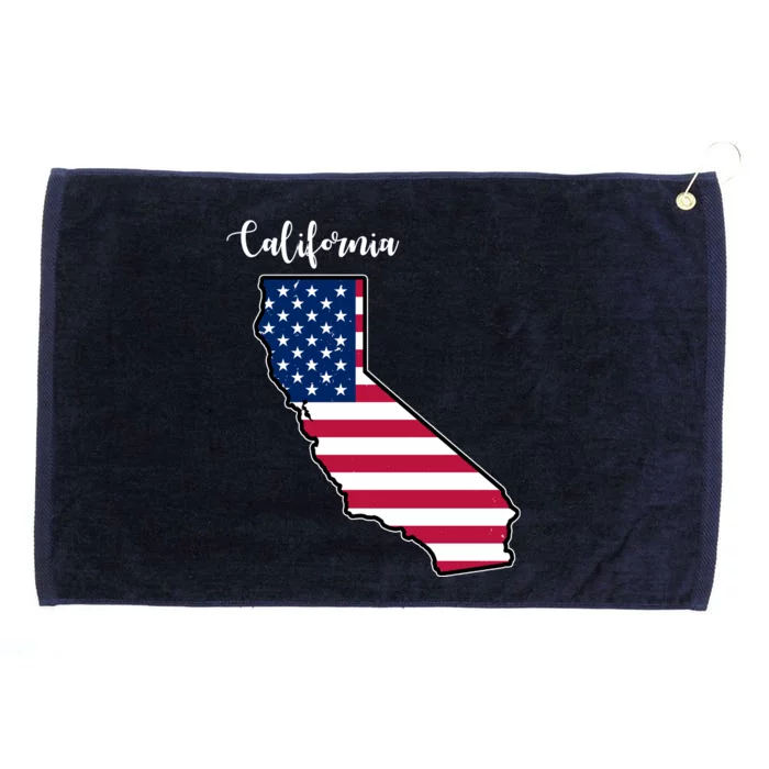 California United States Map Grommeted Golf Towel