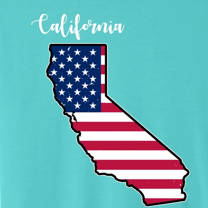 California United States Map ChromaSoft Performance T-Shirt