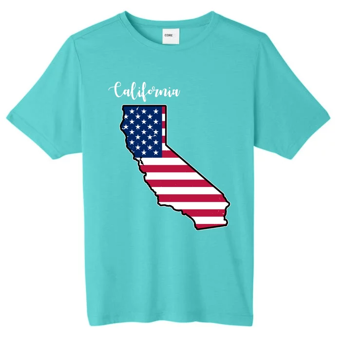 California United States Map ChromaSoft Performance T-Shirt