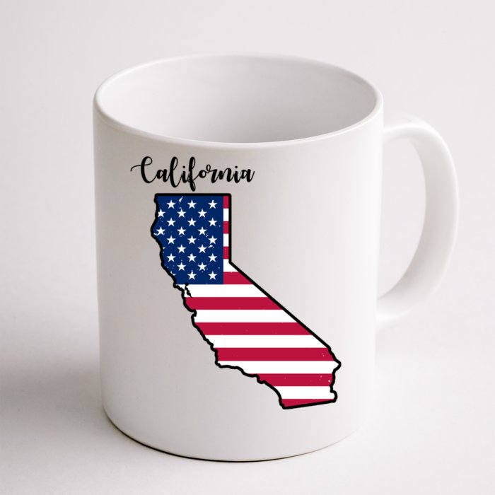 California United States Map Front & Back Coffee Mug