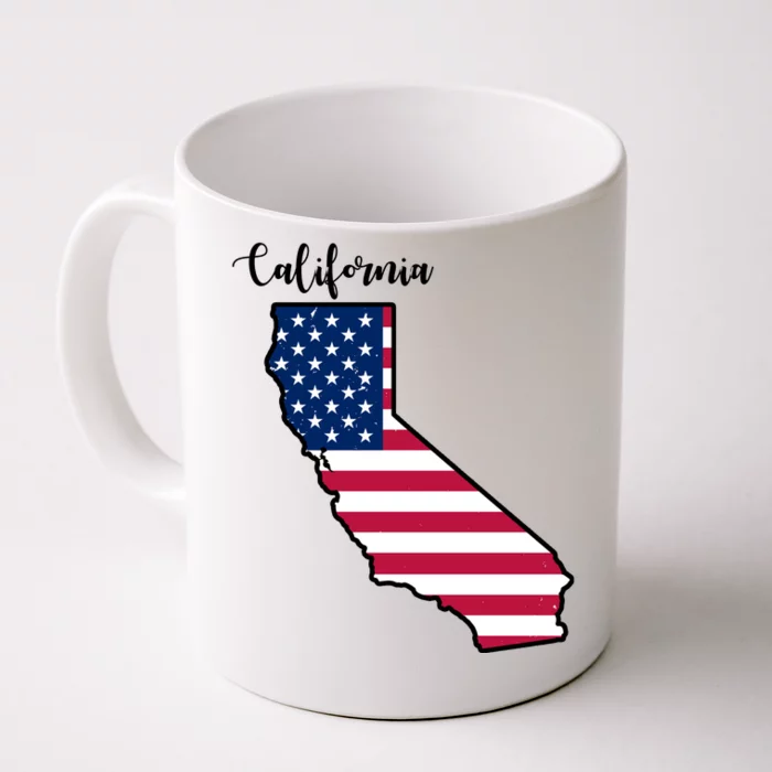 California United States Map Front & Back Coffee Mug