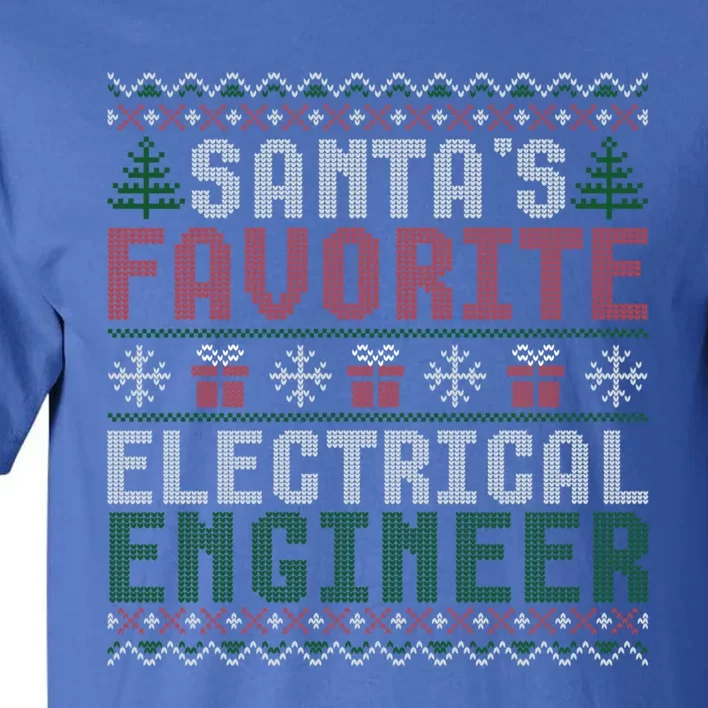 Christmas Ugly Sweater Funny Santa Claus Electrical Engineer Great Gift Tall T-Shirt