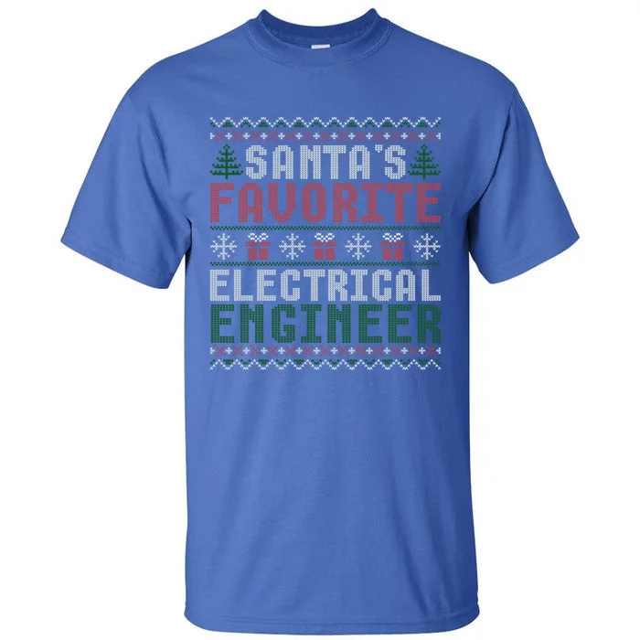 Christmas Ugly Sweater Funny Santa Claus Electrical Engineer Great Gift Tall T-Shirt