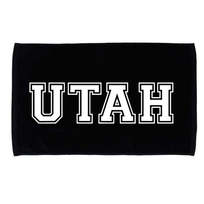 College University Style Utah Sport Gift Microfiber Hand Towel