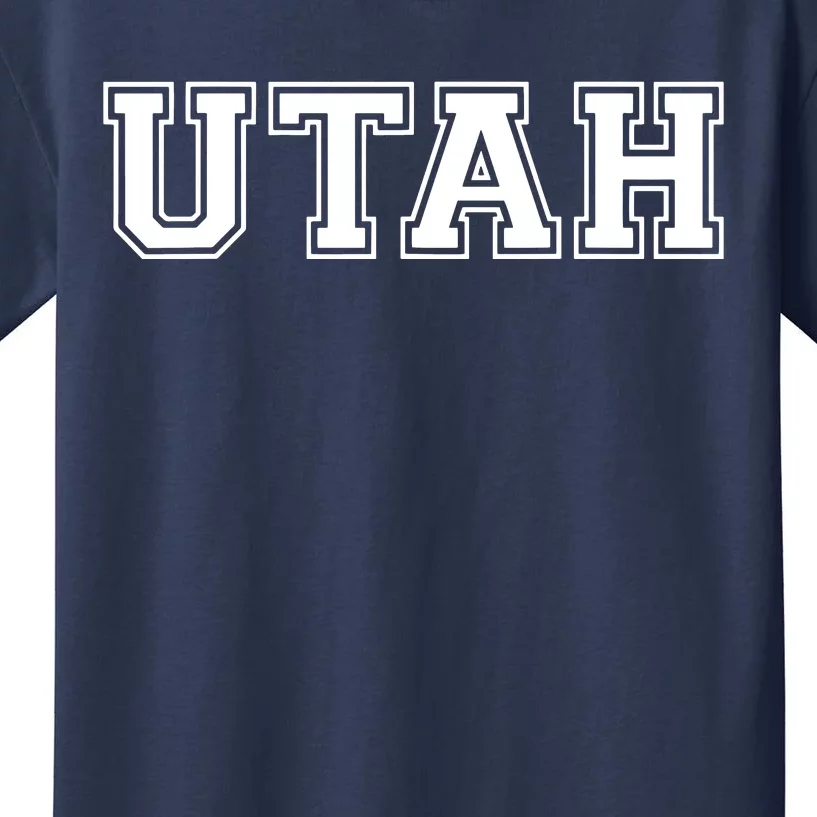 College University Style Utah Sport Gift Kids T-Shirt