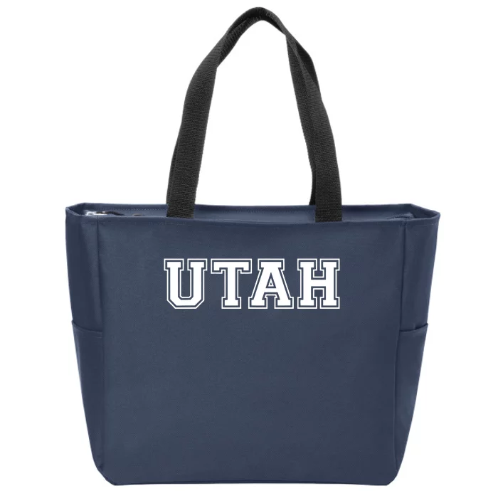 College University Style Utah Sport Gift Zip Tote Bag