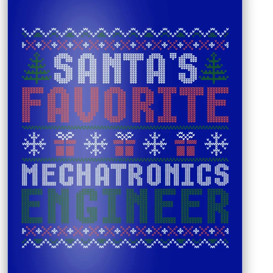 Christmas Ugly Sweater Santa Claus Mechatronics Engineer Gift Poster