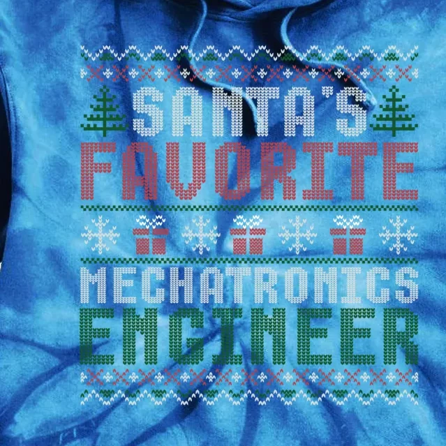 Christmas Ugly Sweater Santa Claus Mechatronics Engineer Gift Tie Dye Hoodie