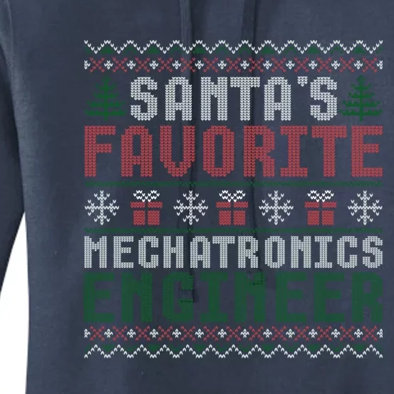 Christmas Ugly Sweater Santa Claus Mechatronics Engineer Gift Women's Pullover Hoodie