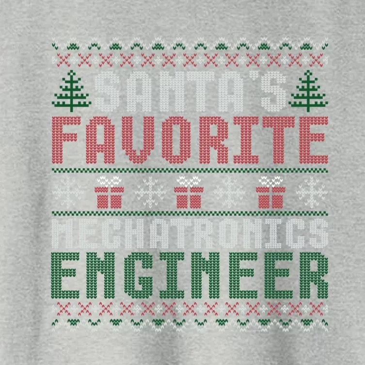 Christmas Ugly Sweater Santa Claus Mechatronics Engineer Gift Women's Crop Top Tee