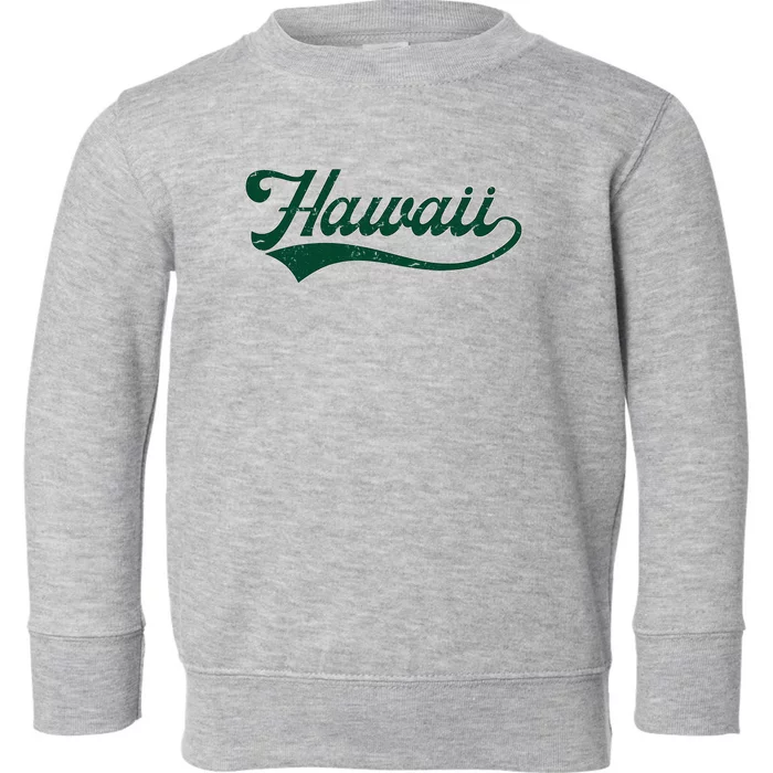 College University Style Hawaii Baseball Sport Toddler Sweatshirt