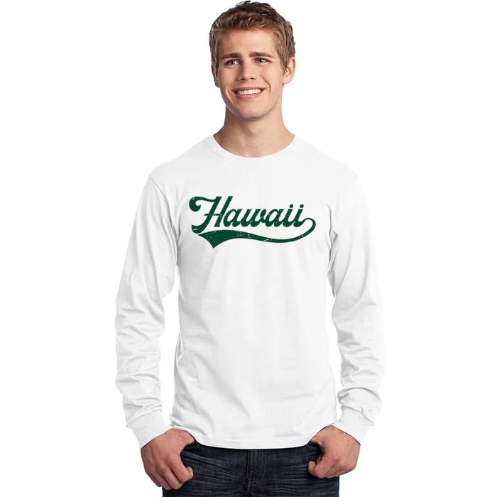 College University Style Hawaii Baseball Sport Tall Long Sleeve T-Shirt