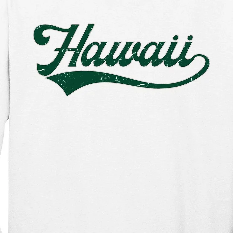 College University Style Hawaii Baseball Sport Tall Long Sleeve T-Shirt