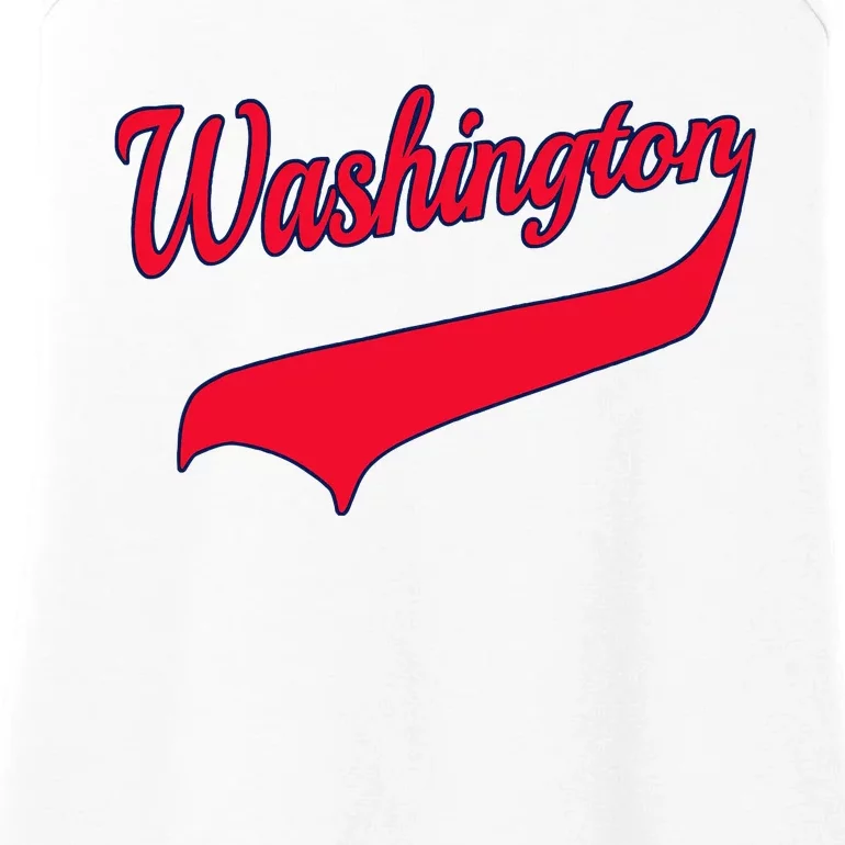 College University Style Washington National Baseball Sport Ladies Essential Tank