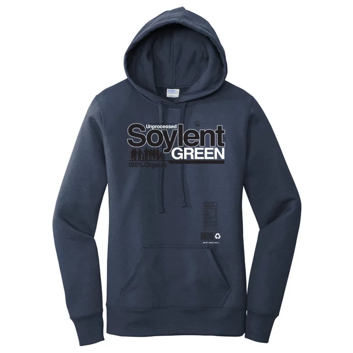 Contents Unprocessed Soylent Green (On Green) Women's Pullover Hoodie