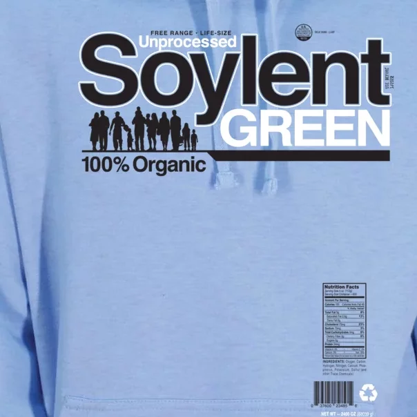 Contents Unprocessed Soylent Green (On Green) Unisex Surf Hoodie