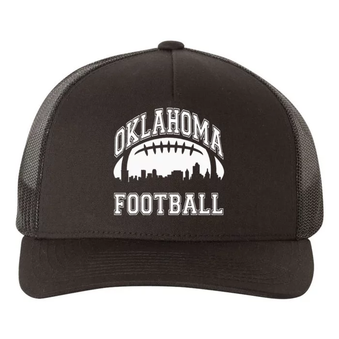 College University Style Oklahoma Sports Team Football Yupoong Adult 5-Panel Trucker Hat