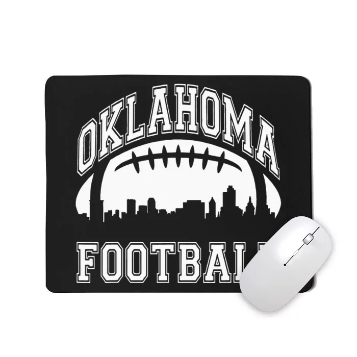 College University Style Oklahoma Sports Team Football Mousepad