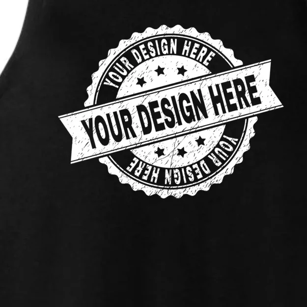 Custom Design Upload Create Your Own Ladies Tri-Blend Wicking Tank