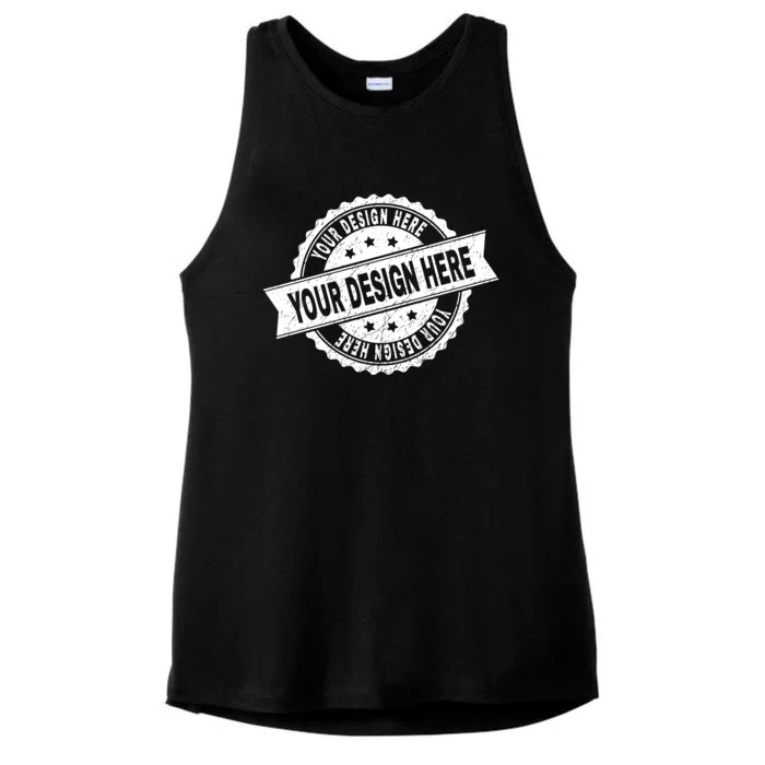 Custom Design Upload Create Your Own Ladies Tri-Blend Wicking Tank