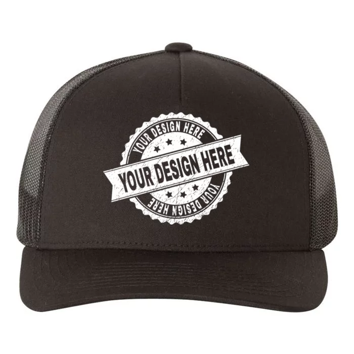 Custom Design Upload Create Your Own Yupoong Adult 5-Panel Trucker Hat