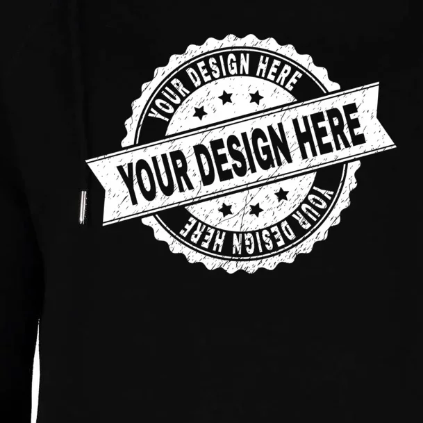 Custom Design Upload Create Your Own Womens Funnel Neck Pullover Hood