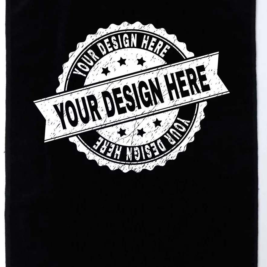 Custom Design Upload Create Your Own Platinum Collection Golf Towel