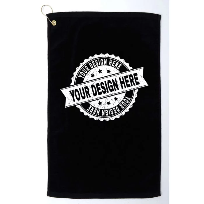 Custom Design Upload Create Your Own Platinum Collection Golf Towel