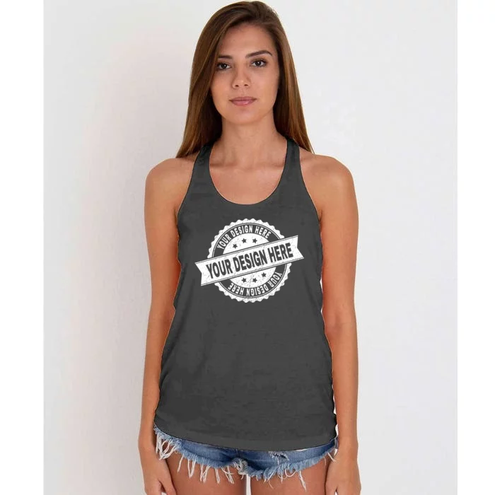 Custom Design Upload Create Your Own Women's Knotted Racerback Tank