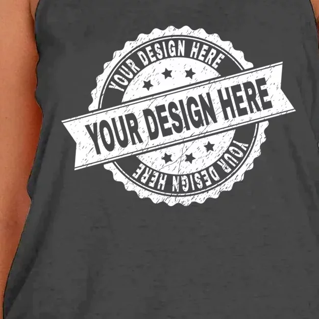 Custom Design Upload Create Your Own Women's Knotted Racerback Tank