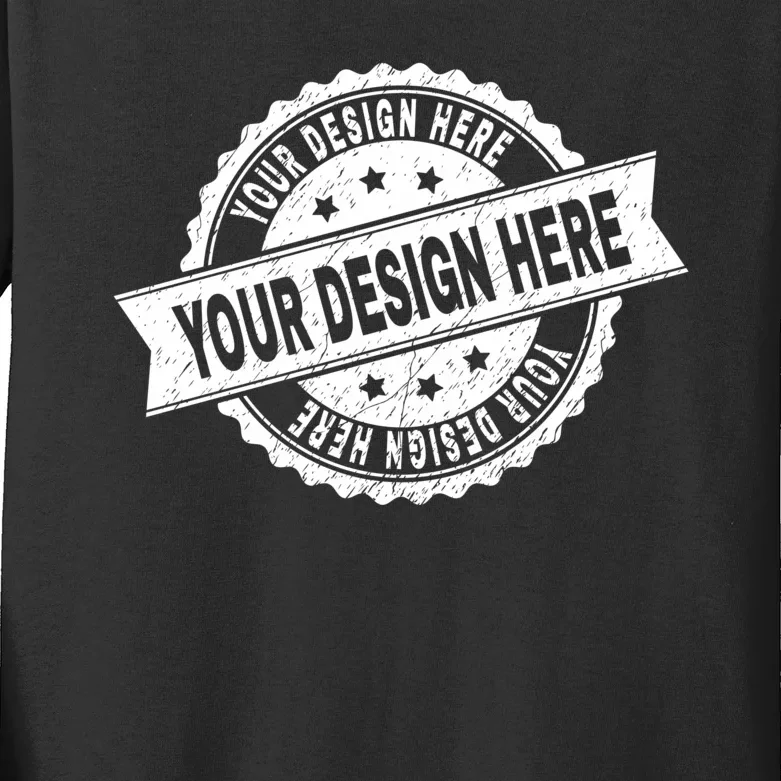 Custom Design Upload Create Your Own Kids Long Sleeve Shirt