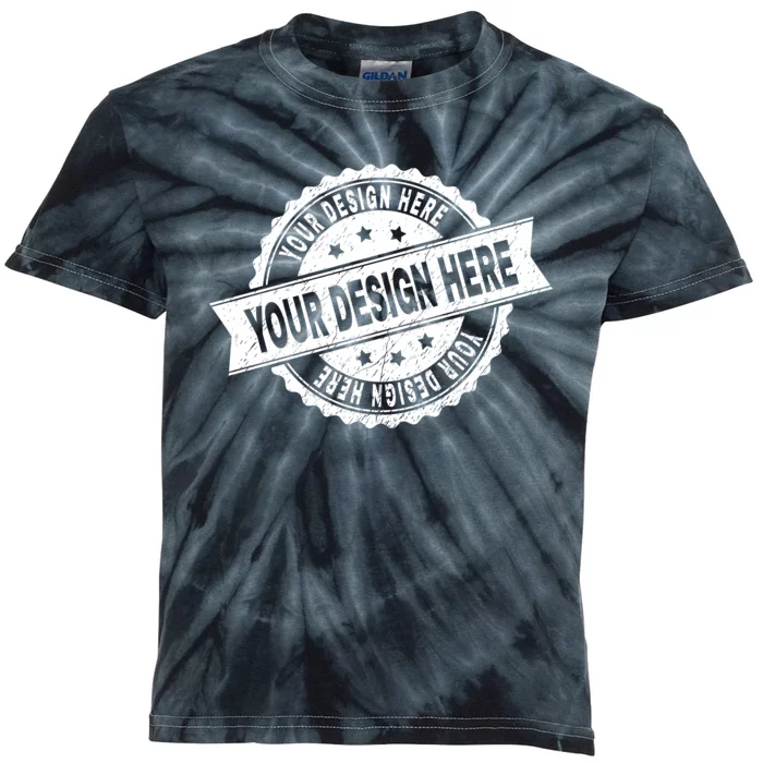 Custom Design Upload Create Your Own Kids Tie-Dye T-Shirt