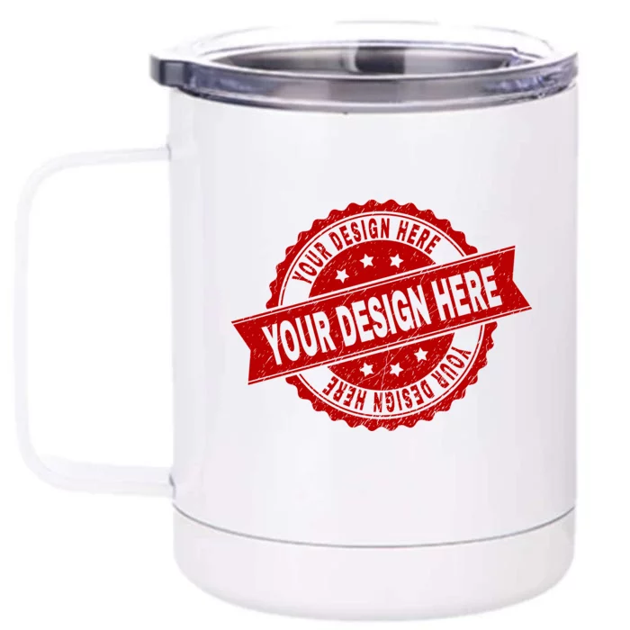 Custom Design Upload Create Your Own Front & Back 12oz Stainless Steel Tumbler Cup