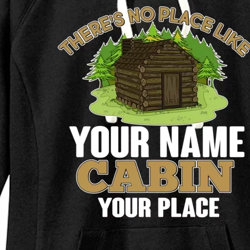 Custom Cabin Camping Trip Personalize Women's Fleece Hoodie