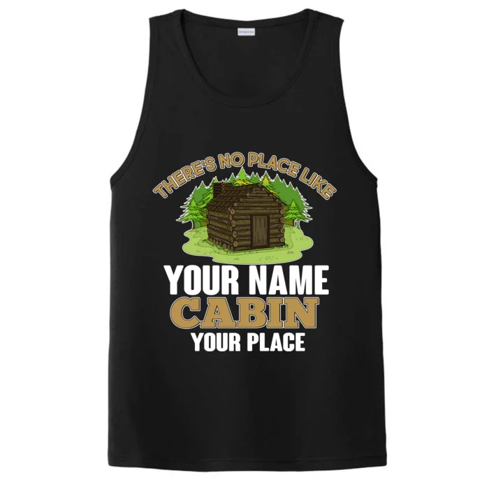 Custom Cabin Camping Trip Personalize Performance Tank