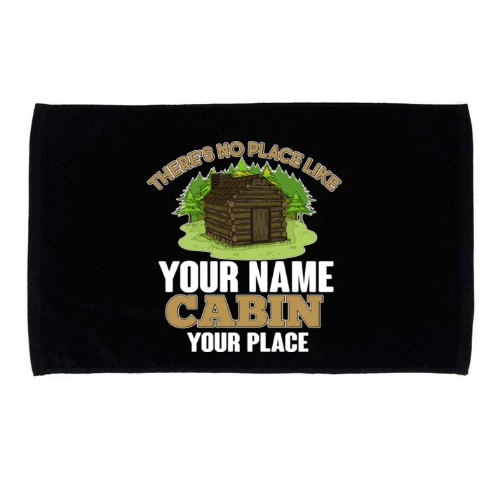 Custom Cabin Camping Trip Personalize Microfiber Hand Towel