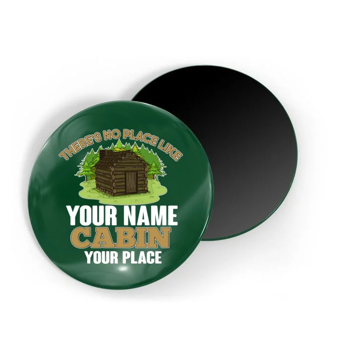 Custom Cabin Camping Trip Personalize Magnet