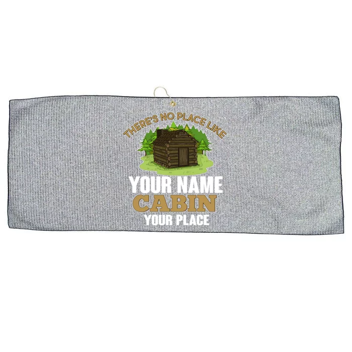 Custom Cabin Camping Trip Personalize Large Microfiber Waffle Golf Towel