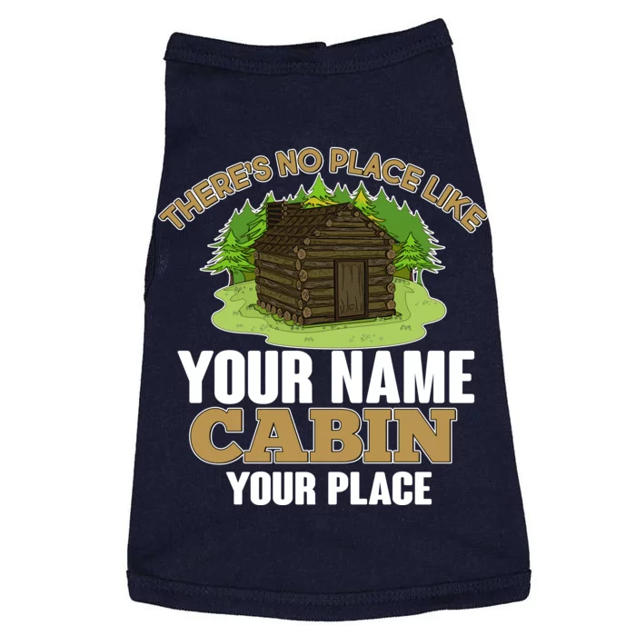 Custom Cabin Camping Trip Personalize Doggie Tank