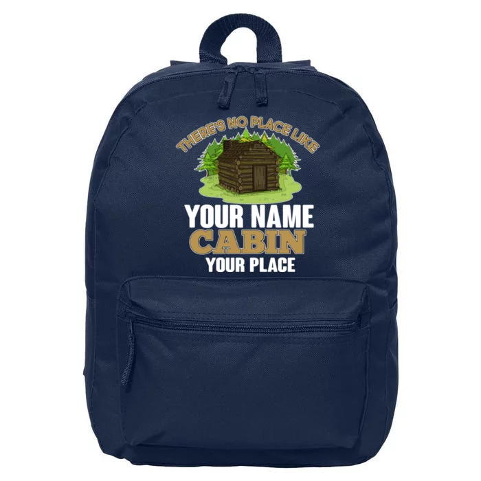 Custom Cabin Camping Trip Personalize 16 in Basic Backpack