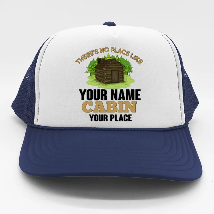 Custom Cabin Camping Trip Personalize Trucker Hat