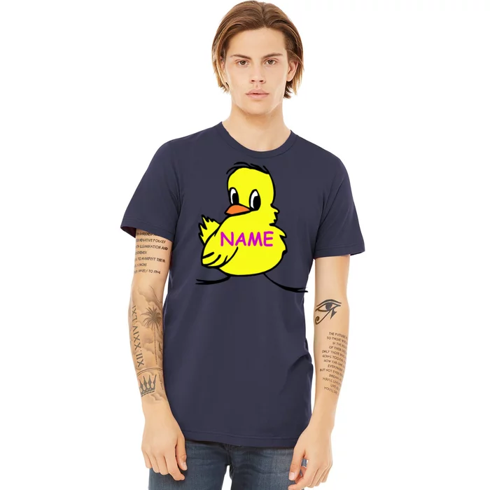 Custom Chick Funny Cute Personalize Premium T-Shirt