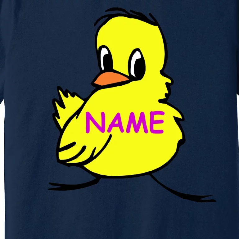 Custom Chick Funny Cute Personalize Premium T-Shirt