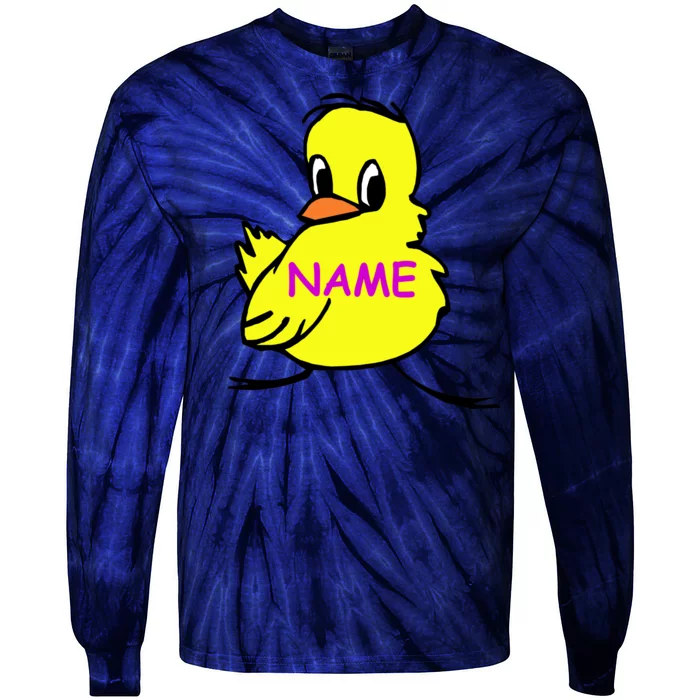 Custom Chick Funny Cute Personalize Tie-Dye Long Sleeve Shirt