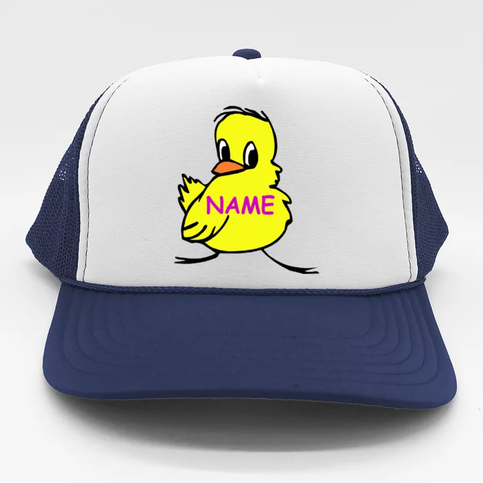 Custom Chick Funny Cute Personalize Trucker Hat