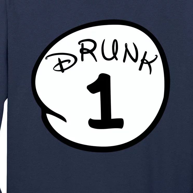 Custom Drunk 1 2 3 4 5 Personalize Tall Long Sleeve T-Shirt