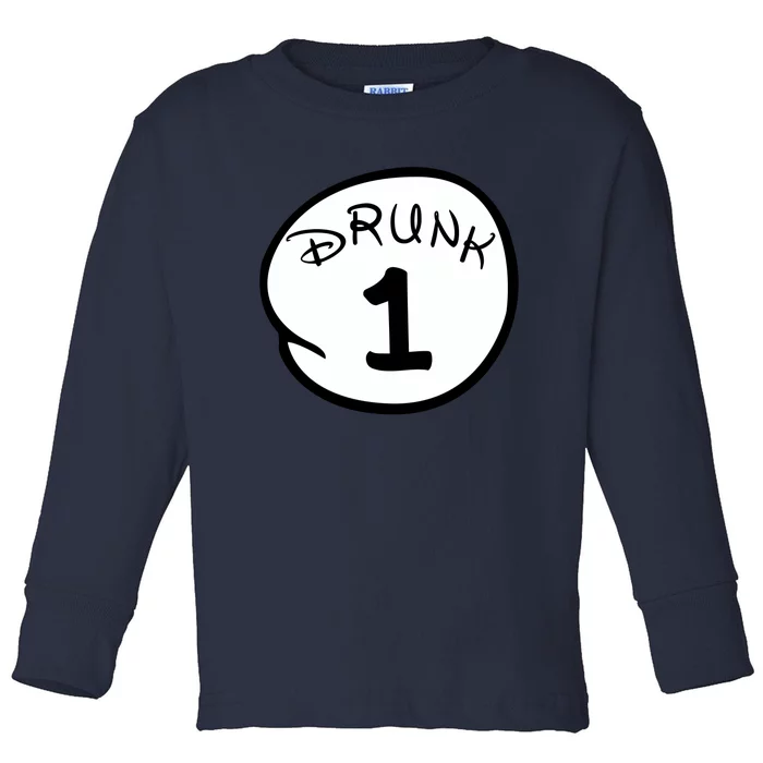 Custom Drunk 1 2 3 4 5 Personalize Toddler Long Sleeve Shirt