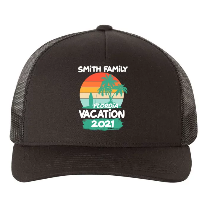 Custom Family Vacation Personalize Design Yupoong Adult 5-Panel Trucker Hat