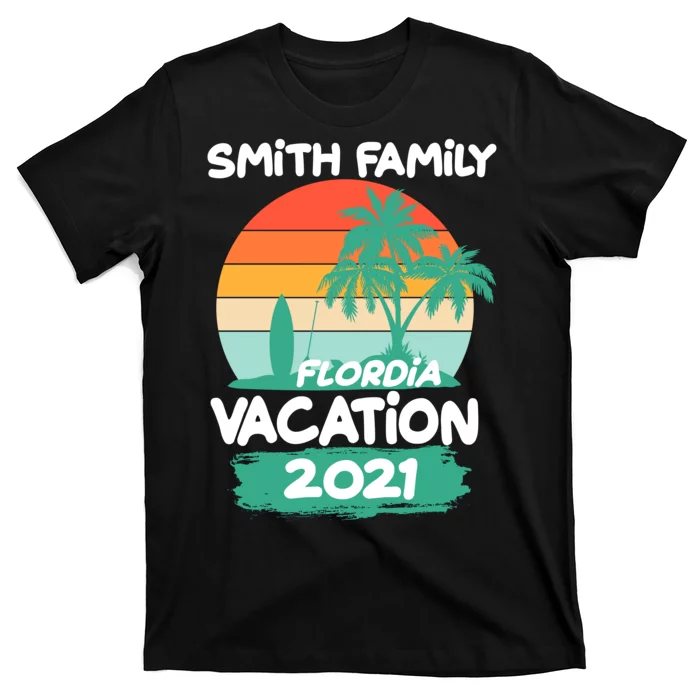 Custom Family Vacation Personalize Design T-Shirt