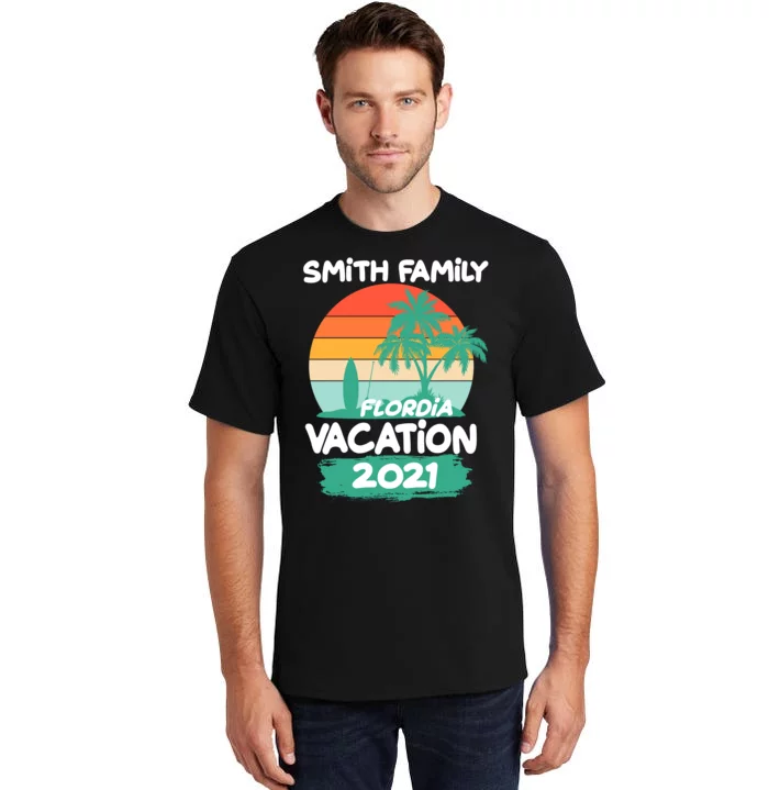 Custom Family Vacation Personalize Design Tall T-Shirt